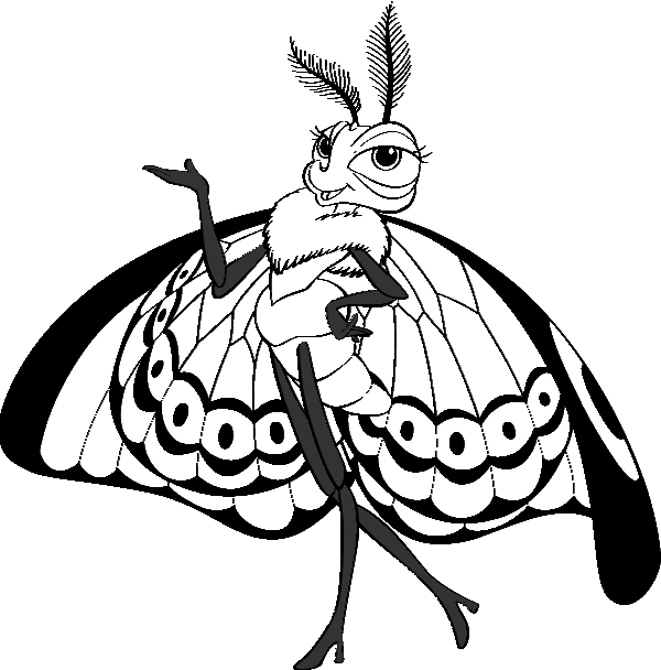 ぬりえページ: 蝶 (動物) #15853 - 無料の印刷可能なぬりえページ