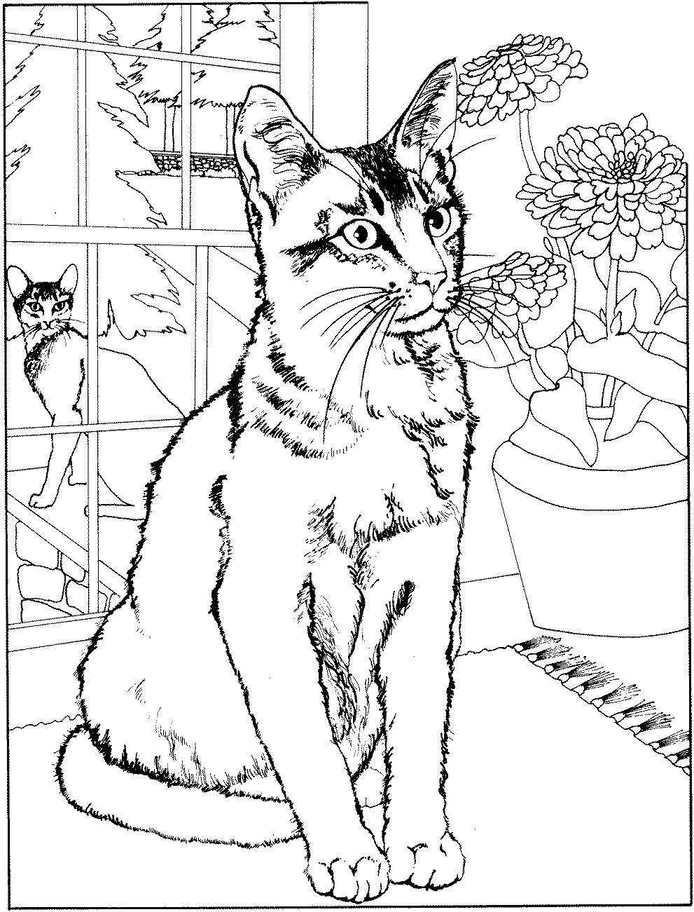 ぬりえページ: 猫 (動物) #1772 - 無料の印刷可能なぬりえページ