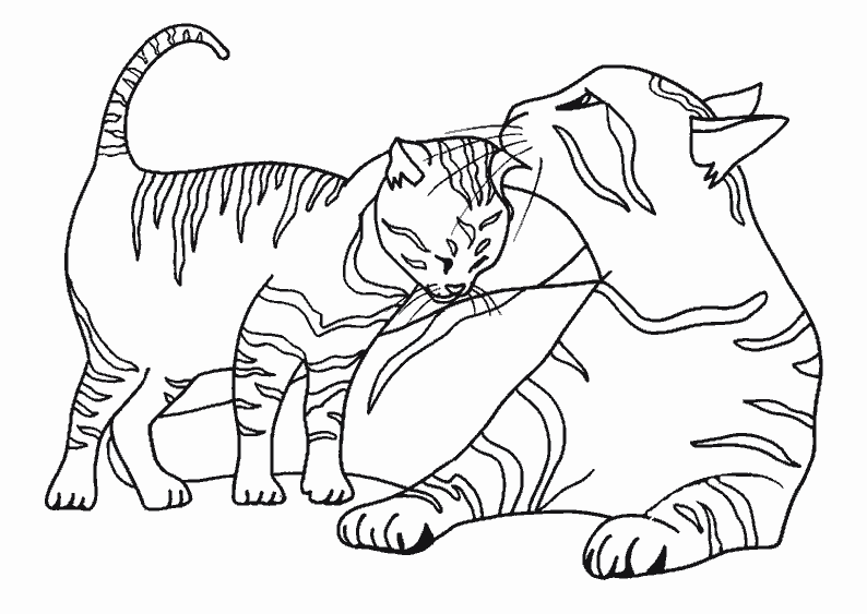 ぬりえページ: 猫 (動物) #1776 - 無料の印刷可能なぬりえページ