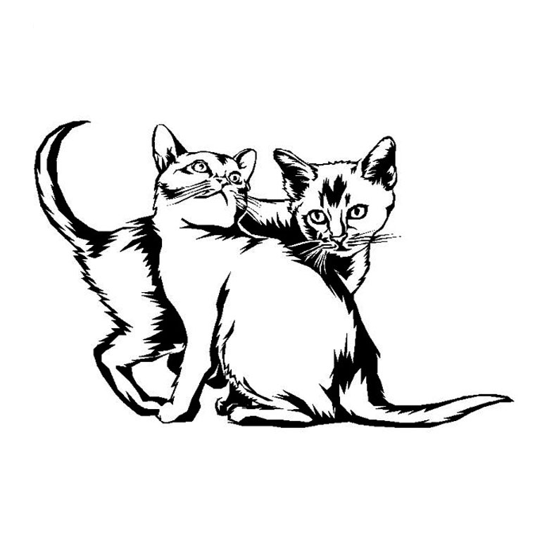 ぬりえページ: 猫 (動物) #1785 - 無料の印刷可能なぬりえページ