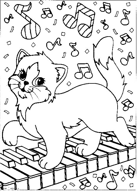 ぬりえページ: 猫 (動物) #1808 - 無料の印刷可能なぬりえページ
