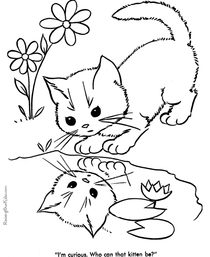 ぬりえページ: 猫 (動物) #1813 - 無料の印刷可能なぬりえページ