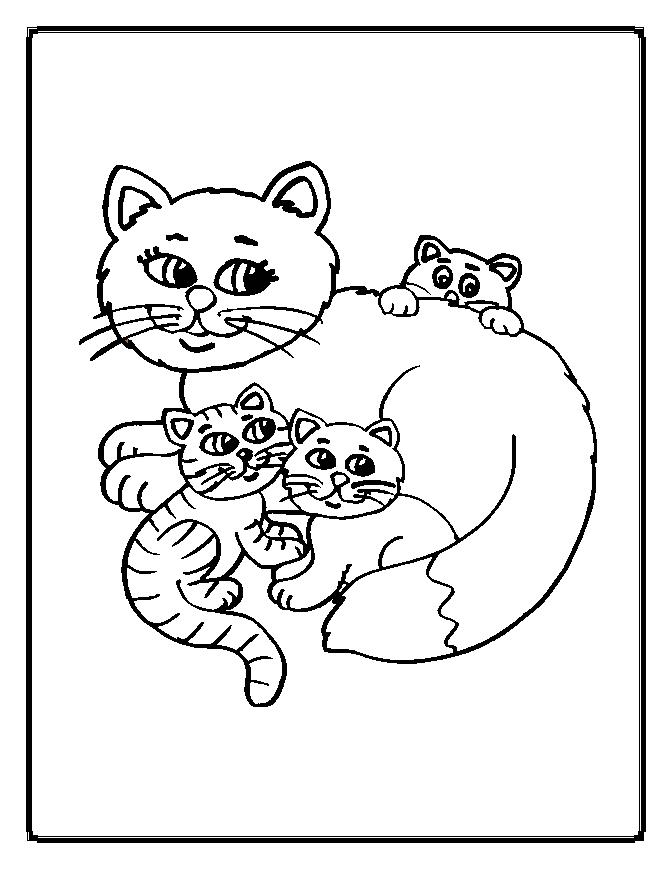 ぬりえページ: 猫 (動物) #1833 - 無料の印刷可能なぬりえページ