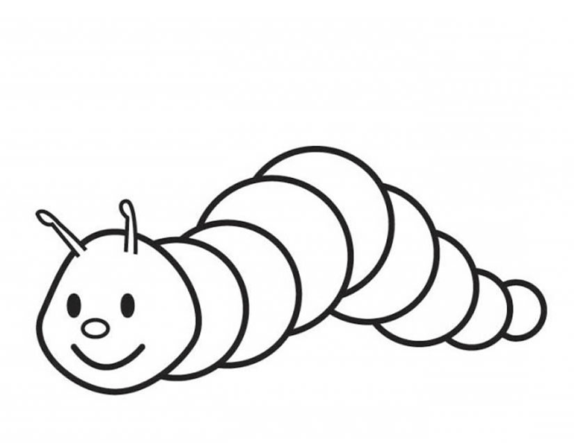ぬりえページ: 毛虫 (動物) #18223 - 無料の印刷可能なぬりえページ