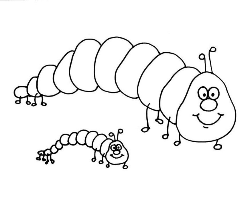 ぬりえページ: 毛虫 (動物) #18292 - 無料の印刷可能なぬりえページ