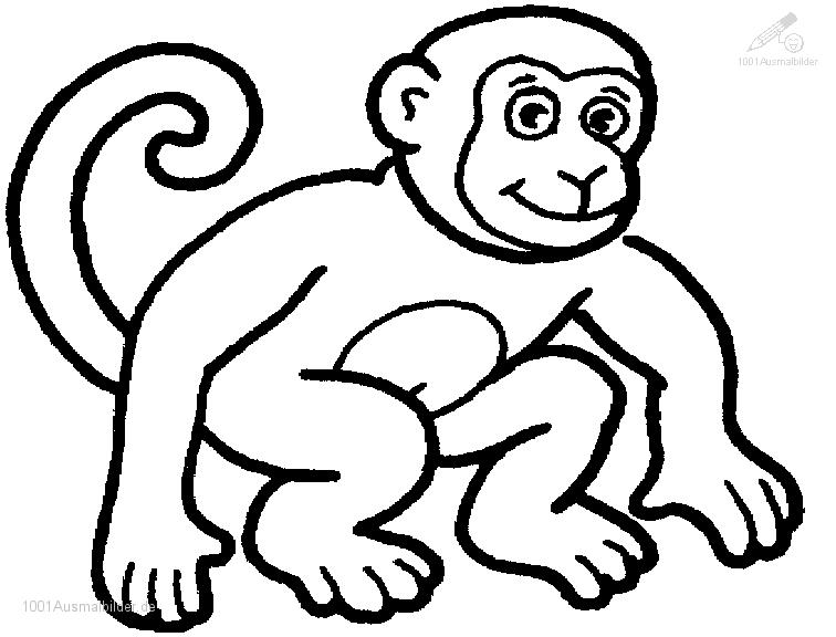 ぬりえページ: チンパンジー (動物) #2788 - 無料の印刷可能なぬりえページ