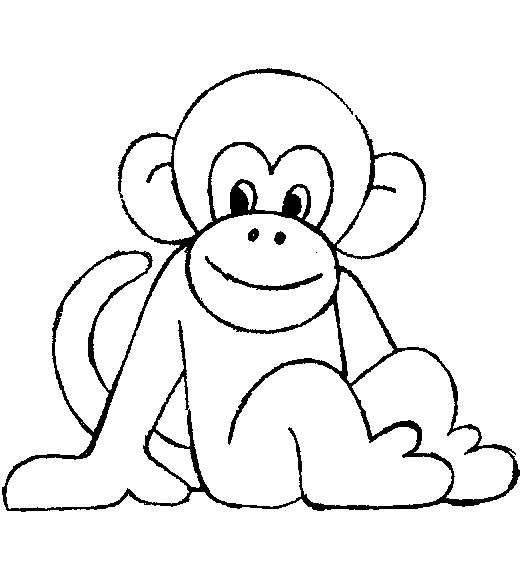 ぬりえページ: チンパンジー (動物) #2851 - 無料の印刷可能なぬりえページ