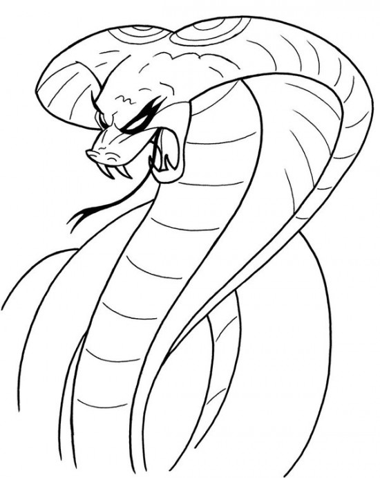 ぬりえページ: コブラ (動物) #3236 - 無料の印刷可能なぬりえページ