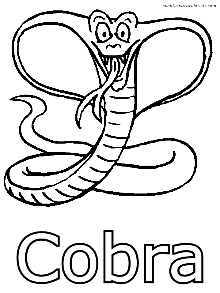 ぬりえページ: コブラ (動物) #3289 - 無料の印刷可能なぬりえページ