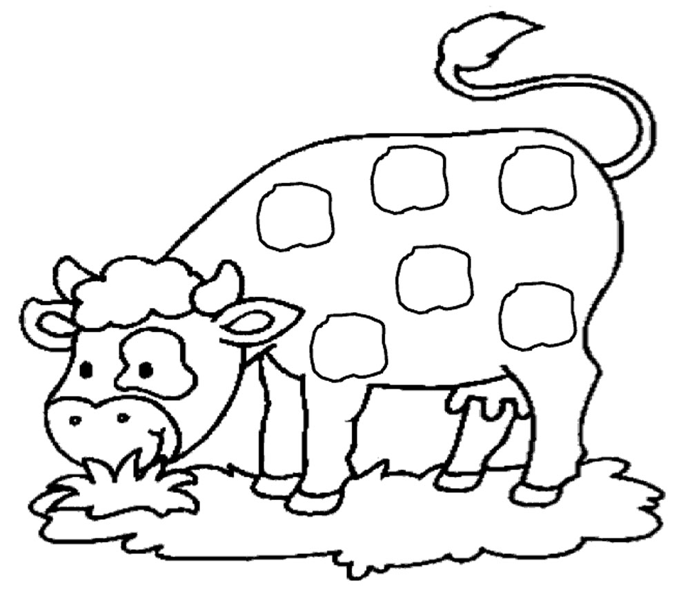 ぬりえページ: 牛 (動物) #13193 - 無料の印刷可能なぬりえページ