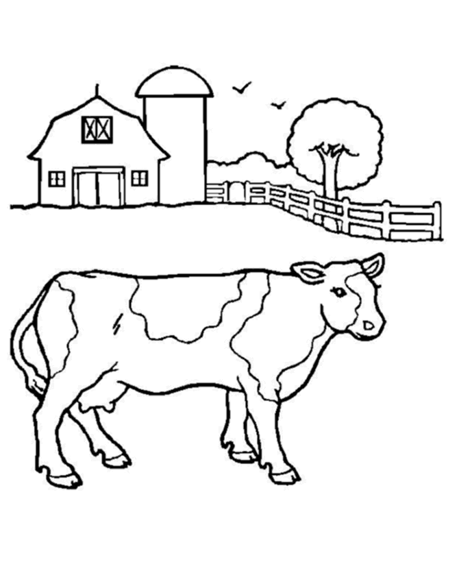 ぬりえページ: 牛 (動物) #13202 - 無料の印刷可能なぬりえページ