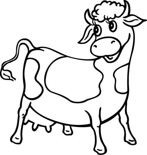 ぬりえページ: 牛 (動物) #13205 - 無料の印刷可能なぬりえページ