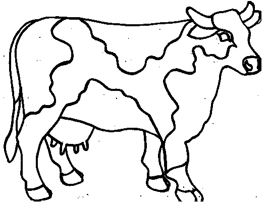 ぬりえページ: 牛 (動物) #13208 - 無料の印刷可能なぬりえページ