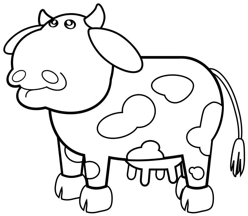 ぬりえページ: 牛 (動物) #13212 - 無料の印刷可能なぬりえページ