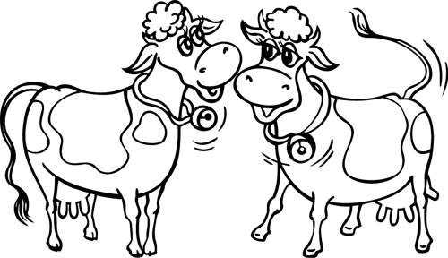 ぬりえページ: 牛 (動物) #13222 - 無料の印刷可能なぬりえページ