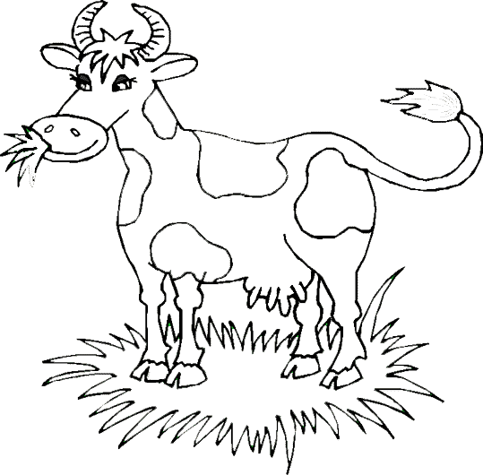 ぬりえページ: 牛 (動物) #13233 - 無料の印刷可能なぬりえページ
