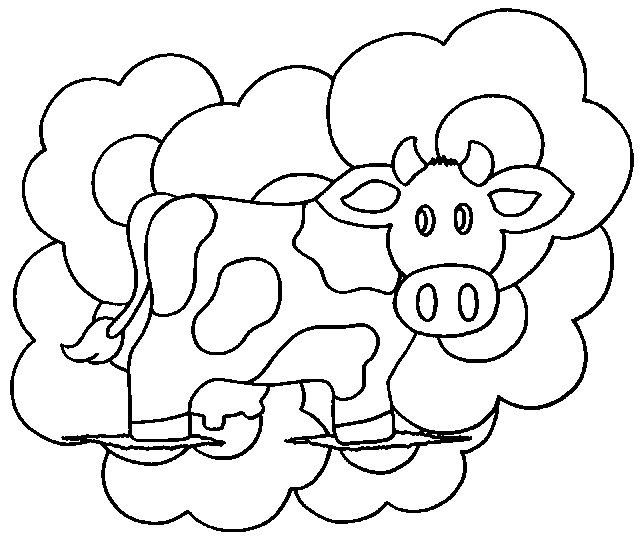 ぬりえページ: 牛 (動物) #13238 - 無料の印刷可能なぬりえページ