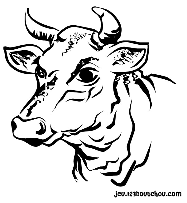 ぬりえページ: 牛 (動物) #13249 - 無料の印刷可能なぬりえページ