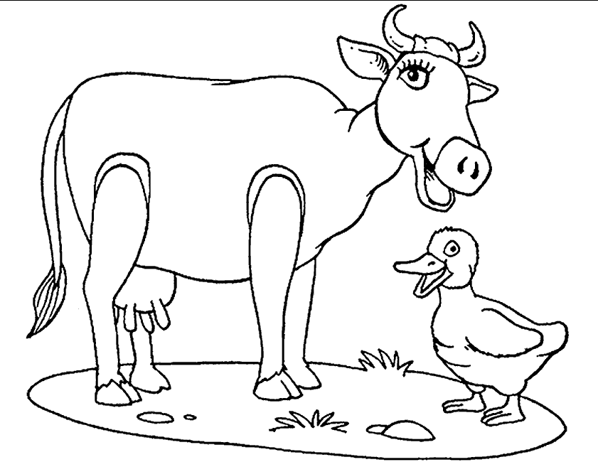 ぬりえページ: 牛 (動物) #13258 - 無料の印刷可能なぬりえページ