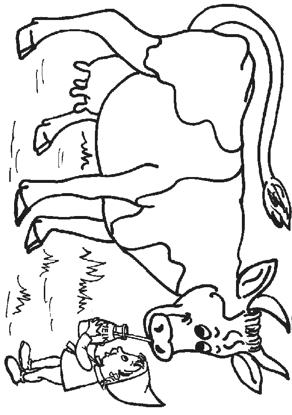 ぬりえページ: 牛 (動物) #13281 - 無料の印刷可能なぬりえページ