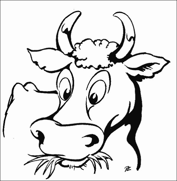 ぬりえページ: 牛 (動物) #13290 - 無料の印刷可能なぬりえページ
