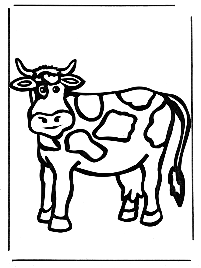 ぬりえページ: 牛 (動物) #13321 - 無料の印刷可能なぬりえページ