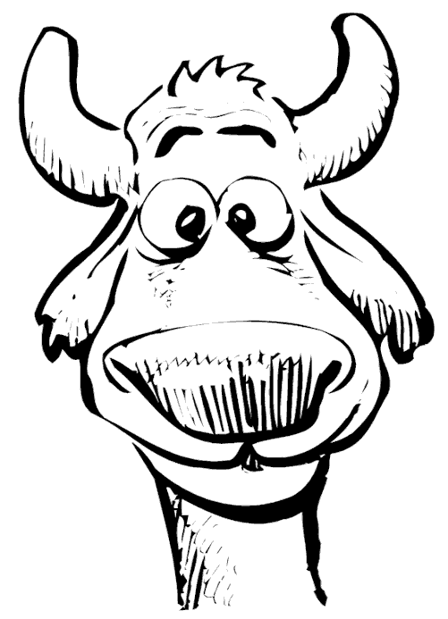 ぬりえページ: 牛 (動物) #13322 - 無料の印刷可能なぬりえページ