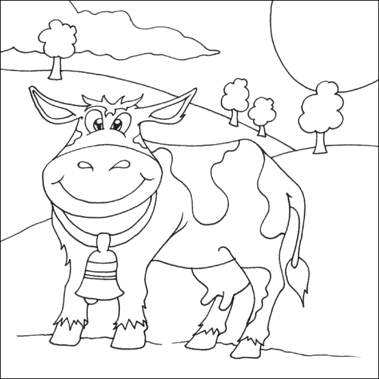 ぬりえページ: 牛 (動物) #13328 - 無料の印刷可能なぬりえページ