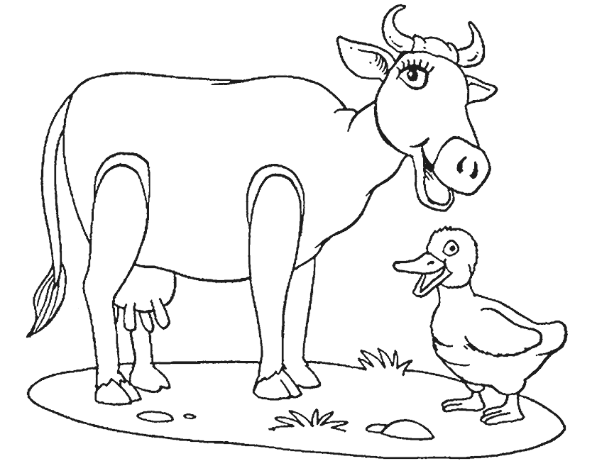 ぬりえページ: 牛 (動物) #13329 - 無料の印刷可能なぬりえページ