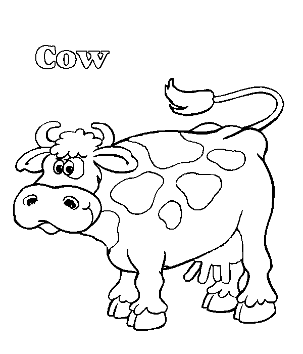 ぬりえページ: 牛 (動物) #13344 - 無料の印刷可能なぬりえページ