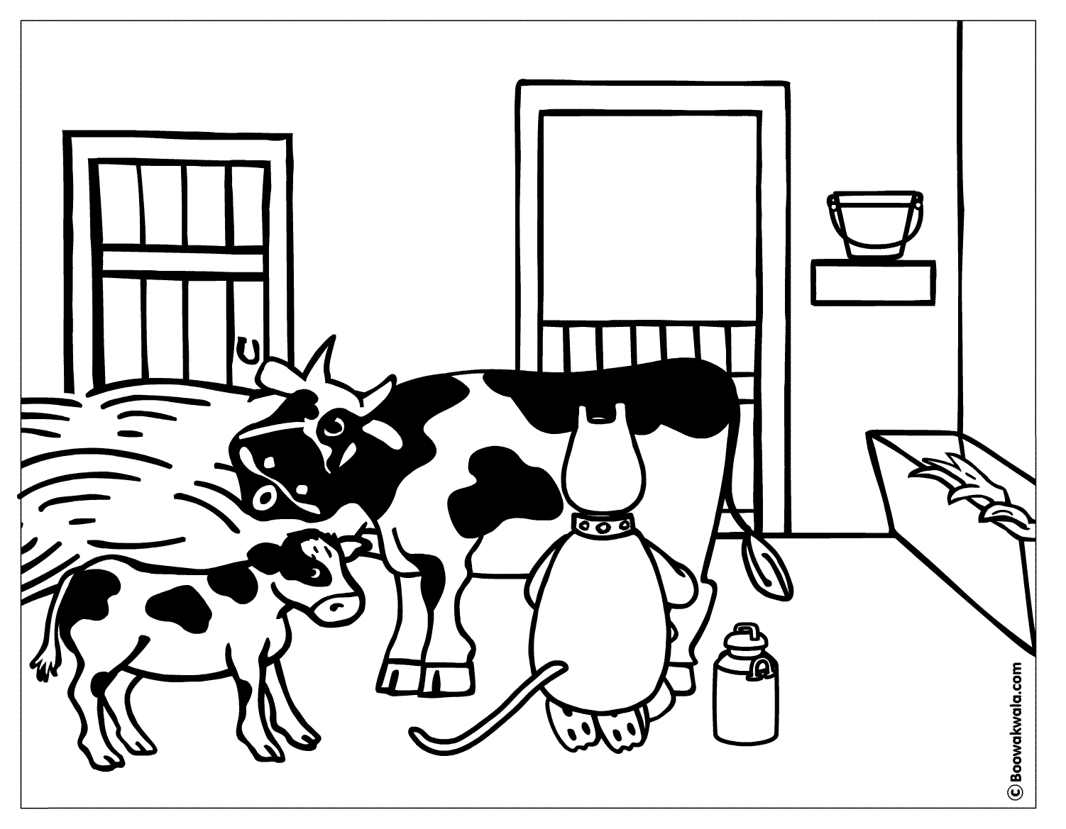 ぬりえページ: 牛 (動物) #13357 - 無料の印刷可能なぬりえページ