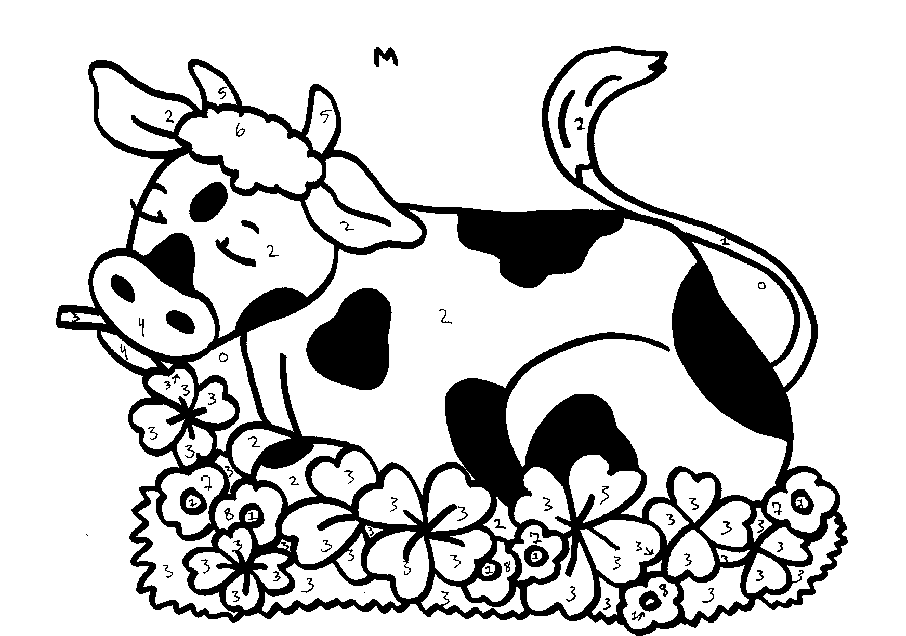 ぬりえページ: 牛 (動物) #13359 - 無料の印刷可能なぬりえページ