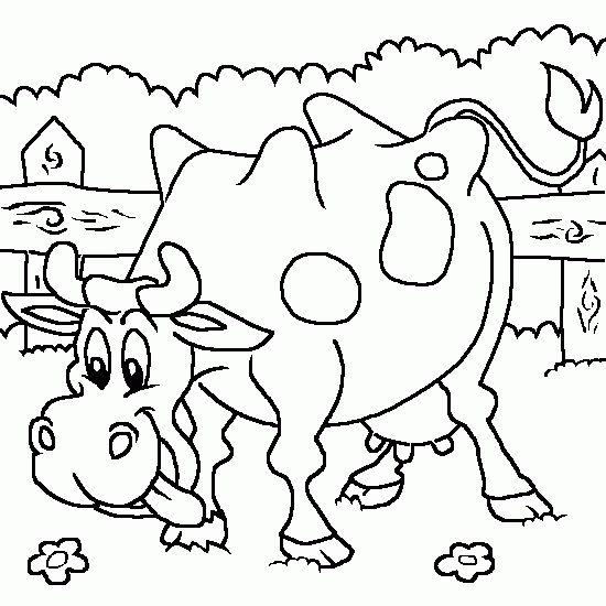 ぬりえページ: 牛 (動物) #13363 - 無料の印刷可能なぬりえページ