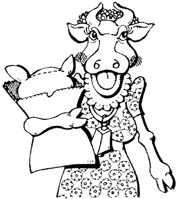 ぬりえページ: 牛 (動物) #13364 - 無料の印刷可能なぬりえページ