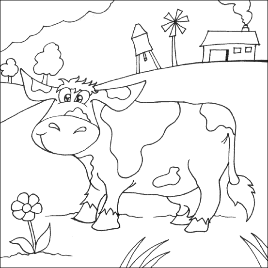 ぬりえページ: 牛 (動物) #13366 - 無料の印刷可能なぬりえページ