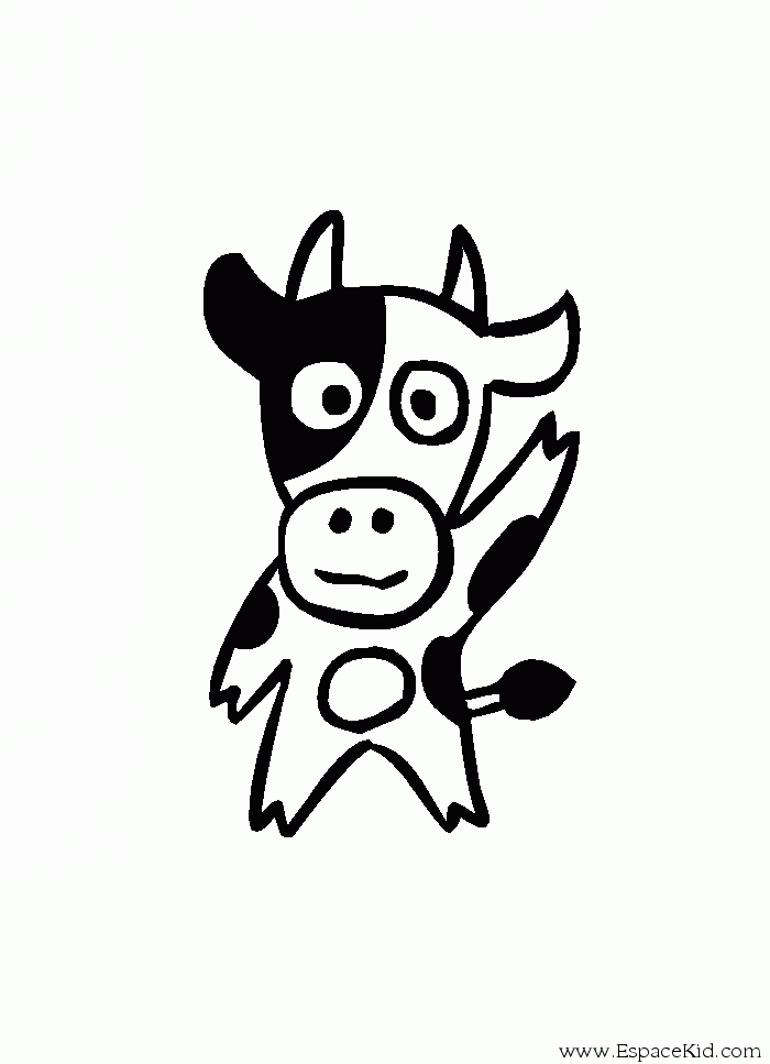 ぬりえページ: 牛 (動物) #13375 - 無料の印刷可能なぬりえページ