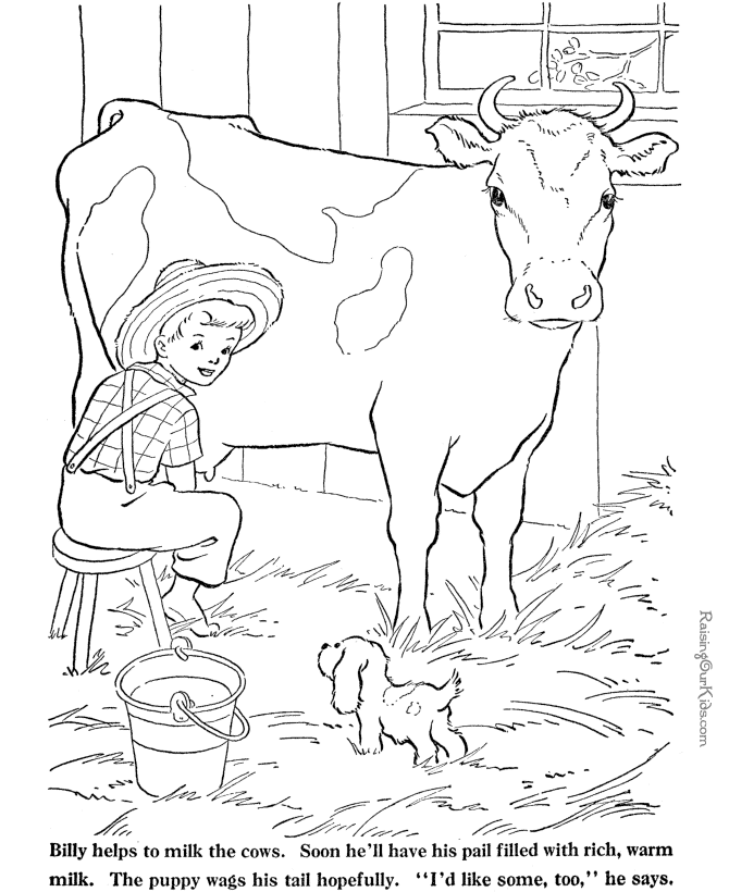 ぬりえページ: 牛 (動物) #13376 - 無料の印刷可能なぬりえページ