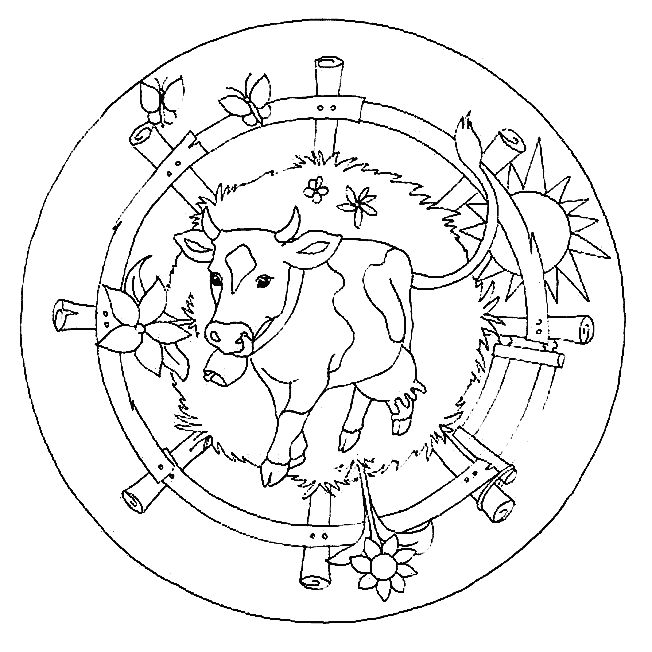 ぬりえページ: 牛 (動物) #13386 - 無料の印刷可能なぬりえページ
