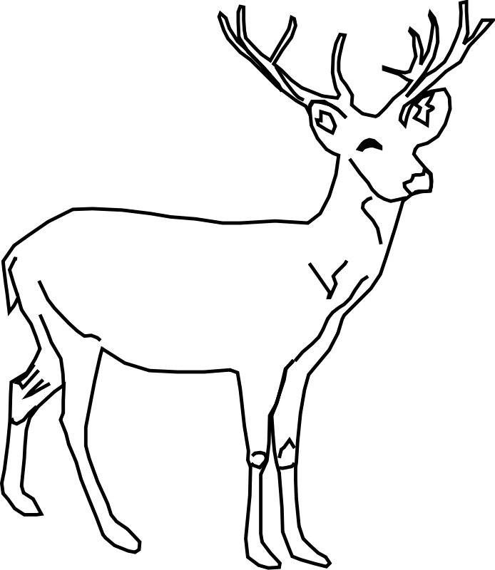 ぬりえページ: 鹿 (動物) #2582 - 無料の印刷可能なぬりえページ