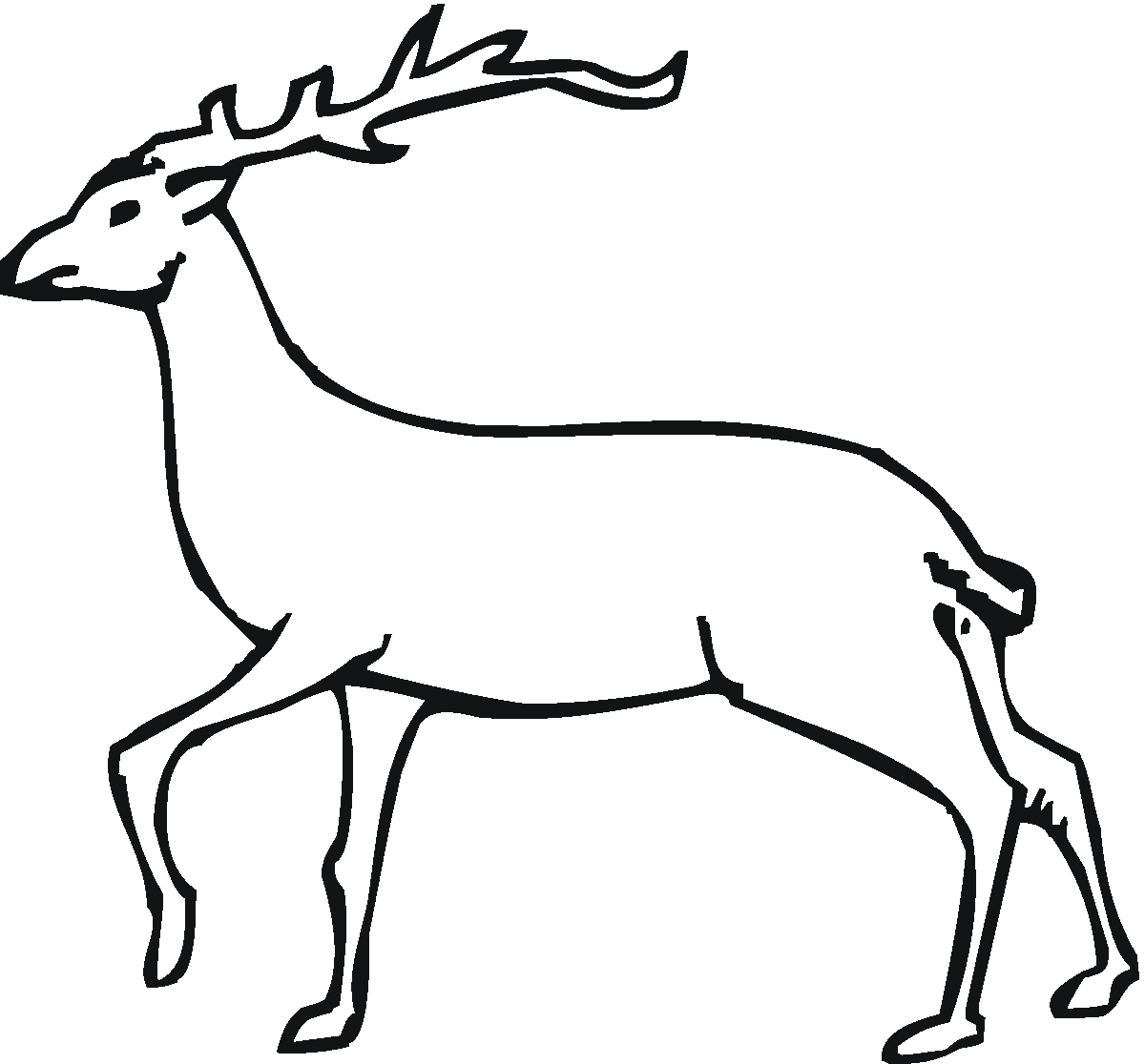 ぬりえページ: 鹿 (動物) #2602 - 無料の印刷可能なぬりえページ
