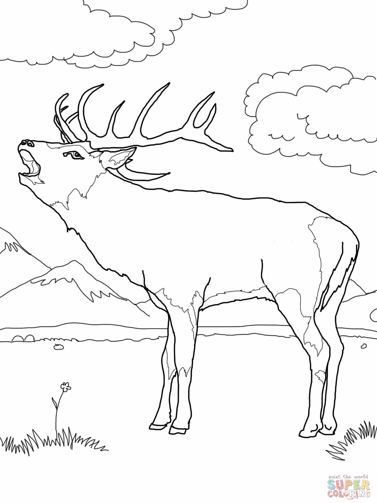 ぬりえページ: 鹿 (動物) #2653 - 無料の印刷可能なぬりえページ
