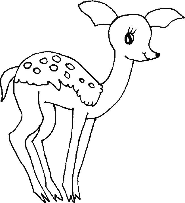 ぬりえページ: 鹿 (動物) #2666 - 無料の印刷可能なぬりえページ