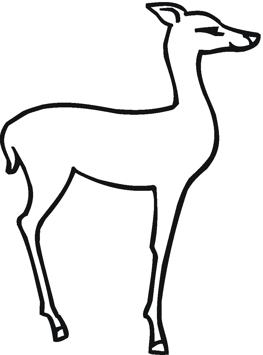 ぬりえページ: 鹿 (動物) #2686 - 無料の印刷可能なぬりえページ