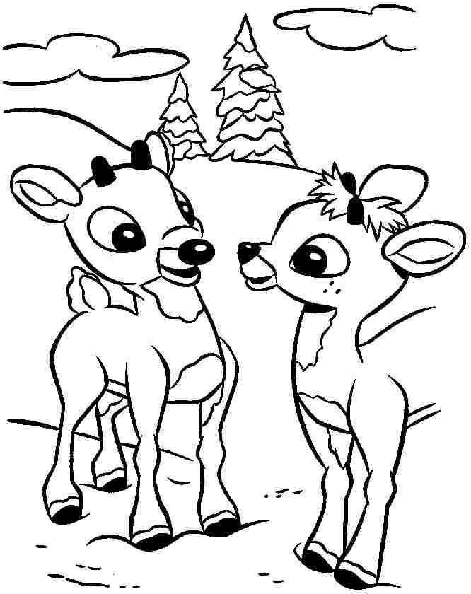 ぬりえページ: 鹿 (動物) #2688 - 無料の印刷可能なぬりえページ