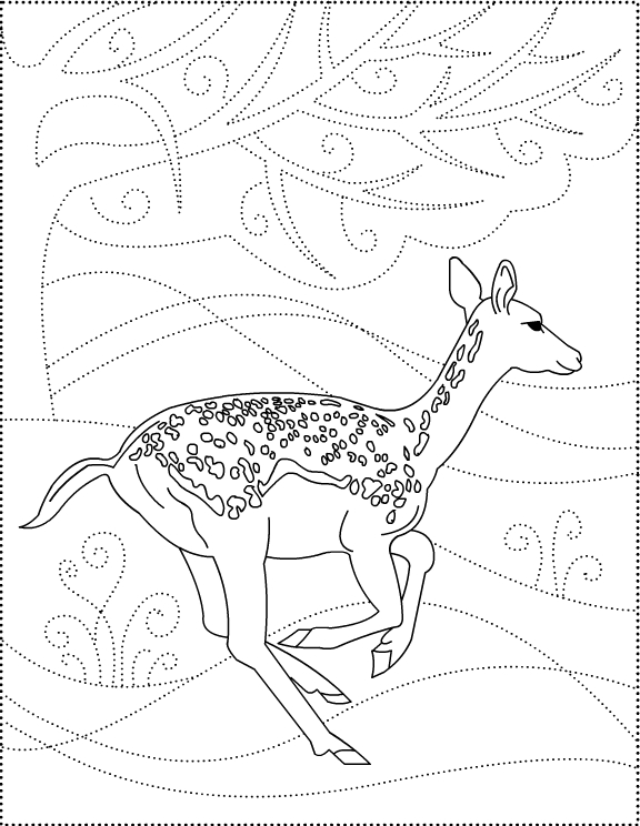 ぬりえページ: 鹿 (動物) #2717 - 無料の印刷可能なぬりえページ