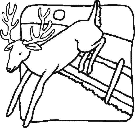 ぬりえページ: 鹿 (動物) #2741 - 無料の印刷可能なぬりえページ