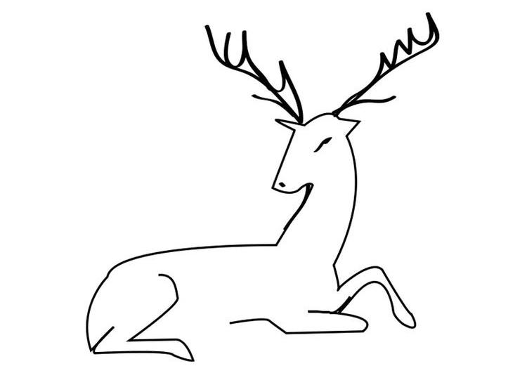 ぬりえページ: 鹿 (動物) #2751 - 無料の印刷可能なぬりえページ