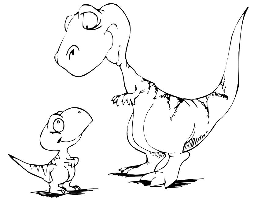 ぬりえページ: 恐竜 (動物) #5489 - 無料の印刷可能なぬりえページ