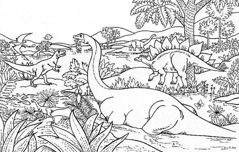 ぬりえページ: 恐竜 (動物) #5495 - 無料の印刷可能なぬりえページ
