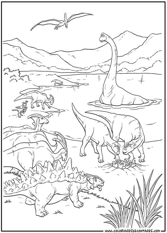 ぬりえページ: 恐竜 (動物) #5522 - 無料の印刷可能なぬりえページ